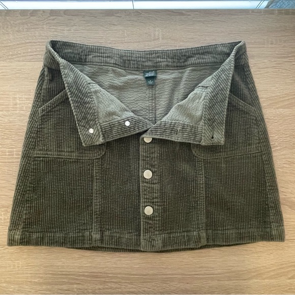 Wild Fable Corduroy Button Down Skirt - Picture 2 of 5